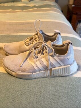 adidas NMD R1 Light Beige Knit Sneakers